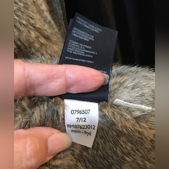 Tommy Hilfiger - Wool Blend Faux Fur Lined Knit Cardigan Fair Isle Print - M - Picture 11 of 11